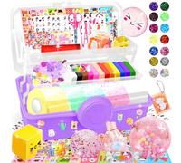 JONRRYIN 60+ Pièces Nano Tape Bubbles Kit pour Enfants, 5 Nano Tape Ballon à Bulles Coloré en Plastique Fait Maison, DIY Craft Kit Cadeaux de Fête pour Enfants