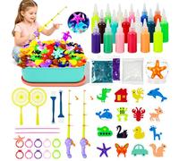 JONRRYIN Aqua Gelz Set, Gel d’eau magique phosphorescent Kit avec 18 Couleurs et 16 Formes, Gels Magiques 3D Créatifs Activites Manuelles pour Enfants 5+ Garçons et Filles