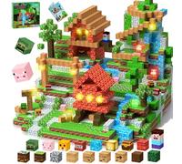 JONRRYIN Construction Magnetique Enfant 200 Pièces, Cubes Lumineux | Cube Magnétique 2CM, Blocs Magnétiques pour Garçon et Fille, Jouet Créatif Montessori pour Enfants 3 4 5 6 7 8 9 Ans