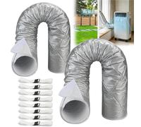 JONRRYIN Manchon Isolant pour Tuyau AC Portable de 15 cm de Diamètre, 150 x 60cm Couvercle de Tuyau de Climatisation Mobile, Couvercle Isolant AC, Housse pour Tuyau Climatiseur Portable (2)