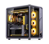 JONSBO BO400 Boîtier PC ATX Mid Tower gris | Verre trempé | Prend en charge ATX/Micro-ATX/Mini-ITX | Dégagement du GPU 435 mm | Support radiateur 360 mm | USB 3.2 Type-C