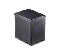 Jonsbo C6-BLACK Boîtier PC Noir Acier ITX/Micro ATX, 1x3.5", 2x2.5", Vent. 120/140mm, USB 3.2 Gen 1/Gen 2 Type-A/C, 202x266x295.2mm, ATX PSU