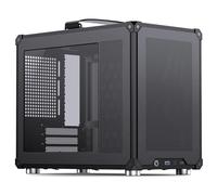 Jonsbo C6 MAX PC-Gehäuse, Mini-Gehäuse, Micro-ATX, Tempered Glass - schwarz