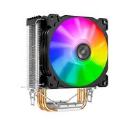 Jonsbo CR-1200 Refroidisseur CPU 92mm Noir, Socket Intel LGA 775/115x/1200 et AMD AM2/AM3/AM4/FMx, 2 Caloducs, 30.5dB, 36 CFM, LED Multi, 93x67x128mm