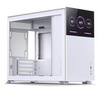 JONSBO D31 Écran mATX Gehäuse, Verre trempé - Blanc