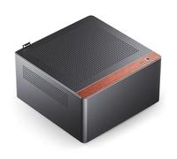 Jonsbo N10 NAS Mini Tour - Boîtier compact pour cartes mères ITX, jusqu'à 4 x 2,5" SSD avec 2 ventilateurs, cage pour disque dur, design en aluminium - Noir
