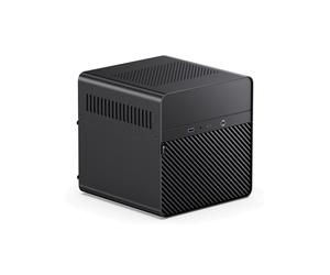 Jonsbo N2 Cube Noir : Boîtier PC ITX, 5x 3.5", 1x 2.5", 1x USB 3.2 Gen 1 Type-A, 1x USB 3.2 Gen 2 Type-C, SFX, Refroidisseur CPU 65mm, Carte graphique 197mm, 222.5x222.5x224mm