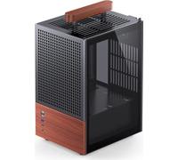 Jonsbo T6 Boîtier Mini-ITX noir, mini-tour, verre trempé, bois