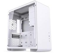 Jonsbo U4 Pro Midi-Tower Case pour PC - Blanc | Boîtier PC ATX en verre trempé et acier avec façade en aluminium, E/S avant USB-C