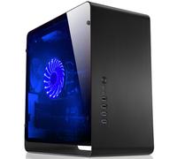 Boîtier PC Jonsbo UMX3 Noir - ITX, Aluminium, Vitre Trempée, 1x 3.5", 4x 2.5", Vent. 120/140mm, Radiateurs 120/140mm, USB 3.2, 188x358x365mm