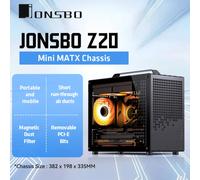 JONSBO Z20 MATX ATX boîtier PC châssis 20L poignée détachable boîtier 163mm carte graphique refroidie par Air type-c bureau petit espace 이ssi White
