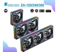 Jonsbo ZA-120/240/360 Case Fan 360 Multi Face Mille Couche Miroir 5V 3PIN ARGB 12cm PWM Ventilateur De Refroidissement ZA-120BR Refroidisseur D'air Gérer ZA-120BR