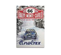 JONZA Poster décoratif sur toile pour voiture de rallye Subaru Impreza WRX pour chambre à coucher familiale 30 x 45 cm