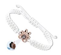 JONZIN Bracelet Photo Personnalisé avec Image à l'intérieur Bracelet Personnalisable Cadeau Personnalisé pour Homme Femme Maman Fille Fête des Pères Saint-Valentin Anniversaire (Style 2)