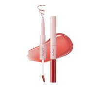 JOOCYEE - Plump & Glossy Dual Lip Combo - 3 Colors #03 Muted Peach - 0.13g + 2.3g