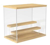 Joody 3 Etagere Vitrine Acrylique pour Collection Amiibo Figurine Manga Voiture Miniature, Anti-poussière Boite de Presentation des Coin, Medals, Souvenirs, 31.6x18x26,4 cm