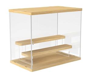 Joody 3 Etagere Vitrine Acrylique pour Collection Amiibo Figurine Manga Voiture Miniature, Anti-poussière Boite de Presentation des Coin, Medals, Souvenirs, 31.6x18x26,4 cm