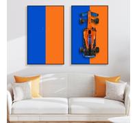 Joodyyoo Tableau mural pour Lego Technic McLaren 42141, décoration murale pour voiture Lego, idée cadeau, décoration d'intérieur (voiture non incluse, pas de lumières)