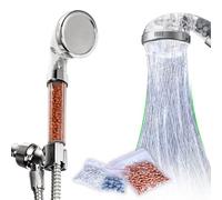 jooe Handheld Shower Head High Pressure Ionic Filter Hard Water Showerheads for the Bathroom, Round, Chrome Decoration
