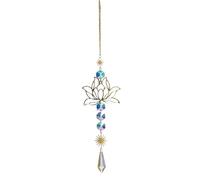 Jooehyer 1 Pièce de Charme Attrape-Soleil en Cristal Artificiel Fait à la Main, Pendentif Carillon Éolien Applicable à, Jardin Extérieur A
