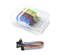 Jooehyer 10 Clips de Test SDK08 avec Câble de Raccordement : Pince de Test 40 V, 2 A pour Tests Électriques de Très Petite Taille