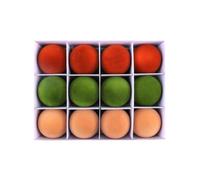 Jooehyer 12pcs Boules Suspendues de Noël à Suspendre pour Les Fêtes de Noël, Boule de Noël à Faire Soi-Même en Peluche avec Boîte-Cadeau, Ornements pour Sapin de Noël (A).