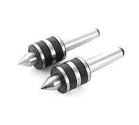 Jooehyer 2 Pièces MT3 Centre de Fraisage à Centre Tournant en Direct Centre de Fraisage à Centre Tournant Moyen pour Tours CNC Accessoire de Machine-Outil