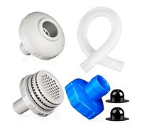 Jooehyer 25022E Kits de Connecteurs de Jet D'Eau pour Piscine 25016 Tuyau D'Écumoire de Piscine Hors Sol et Adaptateur B de Remplacement A