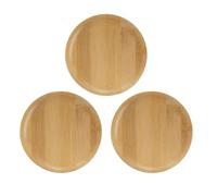 Jooehyer 3 Pièces Dessus de Verre à Vin Charcuterie, Dessus de Verre à Vin Charcuterie, Dessus de Verre à Vin en Bambou Plaque Dessus de Verre à Vin