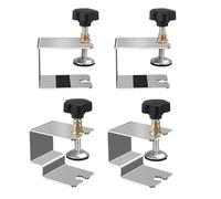 Jooehyer 4PCS C Clamp Cabinet Hardware Jig Drawer Fixing Clip pour Installer des Boutons, des Poignées et des Handles de Tiroirs de Porte en Bois. Outils de Travail Du Bois.