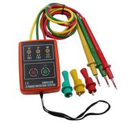 Jooehyer 60V-600V AC Indicateur Compteur Testeur de Séquence de Phase LED Buzzer avec Pochette Portable