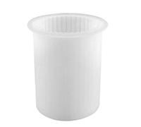 Jooehyer Bougeoir DIY Faisant Un Moule de Bougie D'Aromathérapie Moule en Silicone Fait à la Main [Grand] Moule de Bougie Cylindrique à Rayures