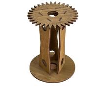 Jooehyer de Tissage avec Poignées en Bois, Disque de Tressage en Bois pour Bracelet D'Amitié, Kit de Fentes pour Métiers à Tisser, Bricolage, Tressage de Corde à la Main