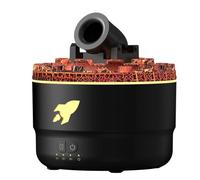 Jooehyer Diffuseur D'Huiles Essentielles à Effet pour Simulé, Humidificateur d'air pour Aromathérapie, Humidificateur D'Arômes, Prise UE Noire