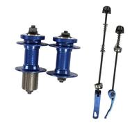 Jooehyer Ensemble de 32 Trous de Freins à Disque de Type Carte Huagu Huagu Freins Moyeux de Vélo de Frein à Disque, Bleu
