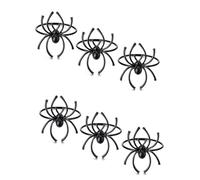 Jooehyer Ensemble de Ronds de Halloween Araignée Halloween Fermoir de en Alliage Métallique Terreur Noire Araignée Noire