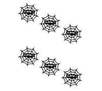 Jooehyer Ensemble de Ronds de Halloween d'halloween Araignée Fermoir de en Alliage Métallique Terreur Noire Toile D'Araignée Noire