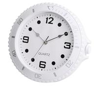 Jooehyer Horloge Murale au Design Moderne, Aiguille à Quartz Silencieuse, Horloge Murale de Luxe, Balayage Silencieux, Horloge Murale pour Deuxième Maison, Blanc