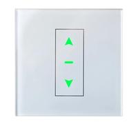 Jooehyer Interrupteur à Bouton Tactile Connecté pour Rideaux Électriques, Stores, Volets Roulants, Compatible avec Home