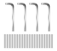 Jooehyer Kit de Remplacement de Goupille de Tension de Charnière de Ressort de 24 Morceaux, Support de Goupille en Métal P InKit pour les Charnières Résidentielles et de Porte