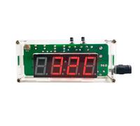 Jooehyer Kits D'Horloge Numérique DIY à 4 Chiffres avec Coque en Acrylique, Kit de Pratique de Soudure de Réveil Bricolage pour L'Apprentissage de L'Électronique,C