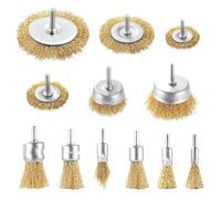 Jooehyer Les Brosses Métalliques et les Brosses Abrasives à Roue Métallique Conviennent Aux Outils Rotatifs de Perceuse Électrique, au Polissage Du Bois et à L'Ébavurage