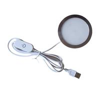 Jooehyer Lumière Encastrée à LED sous Étagère avec Puck, pour Vitrine, Comptoir, Étagère, Caravane, avec Interrupteur 5V USB, Lumière Chaude.