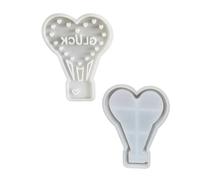 Jooehyer Moule en Silicone pour Montgolfière en Plâtre DIY Xingxing Aixin Moule de Décoration de Maison Bougeoir à Thé Moule en Ciment pour Plâtre A
