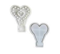 Jooehyer Moule en Silicone pour Montgolfière en Plâtre DIY Xingxing Aixin Moule de Décoration de Maison Bougeoir à Thé Moule en Ciment pour Plâtre B