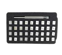 Jooehyer Outils Artisanaux de Gravure de Timbres en Cuir Bricolage, Artisanat du Cuir de Timbres Alphanumériques, 6 mm