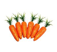 Jooehyer Pendentif Carotte Artificielle de Pâques Carotte Joyeuses Pâques Ornement Mousse Légume Décoration Cadeau [Paillettes] Carotte