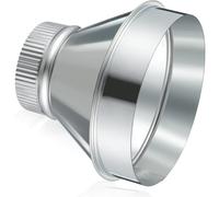 Jooehyer Pipe D'Accès Rond en Acier Galvanisé de 4 Pouces à 7 Pouces Adaptateur de Conduit de Conduit D'Air Augmentation Du Réducteur pour le pour les Systèmes de Ventilation
