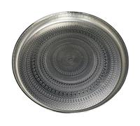 Jooehyer Plateau Rond, Plateau de Service de 13 Pouces, Plateau Décoratif de Luxe, Plateau de Table Basse, Plateau à, Installation Facile, Facile à Utiliser, Argent