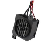 Jooehyer Réchauffeur D'Air à Température Constante 24 V 200 W Pièce Chauffante PTCRéchauffeur D'Air en Céramique avec Ventilateur à Bande Conductrice